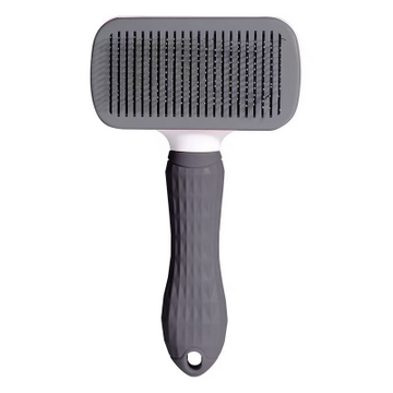 Pet one-touch de-shedding comb