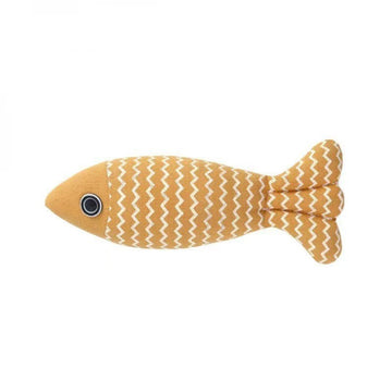 Cat Toys Burlap Fish Catnip